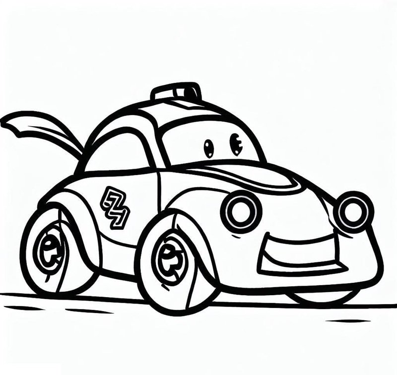 tô màu xe đua 22