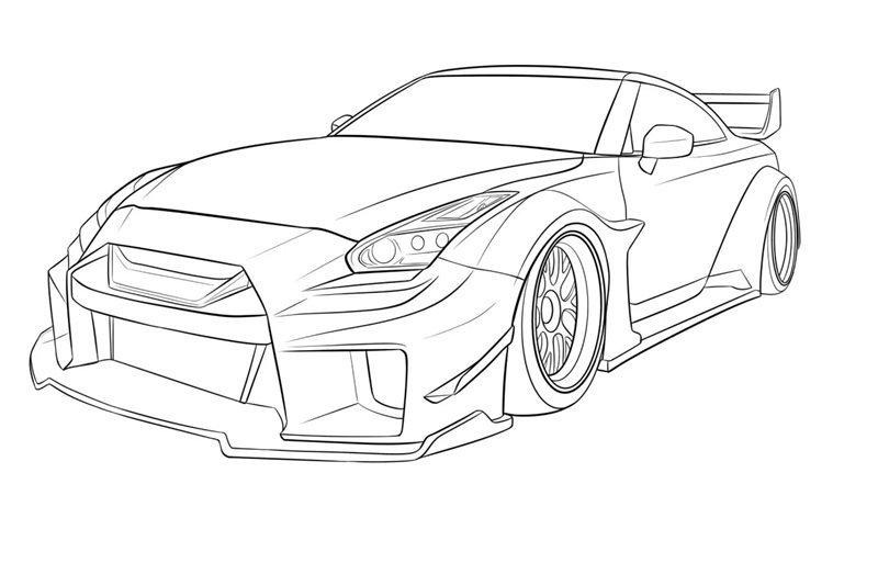 tô màu xe đua 25