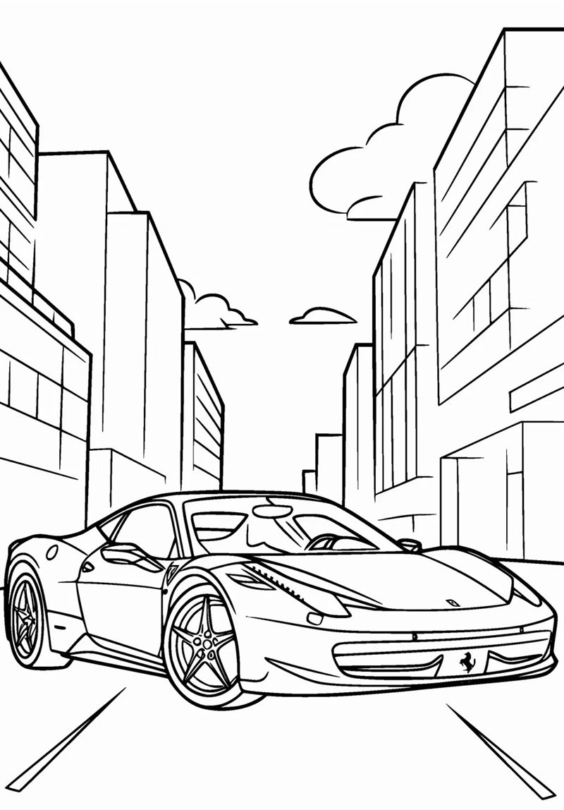 tô màu xe đua 35