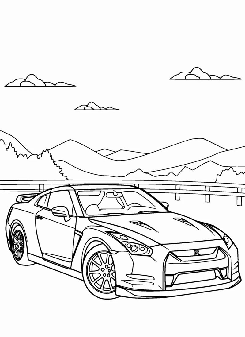 tô màu xe đua 36