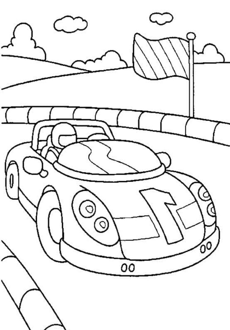 tô màu xe đua 4