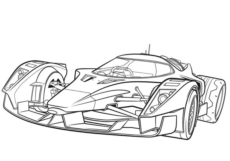tô màu xe đua 8