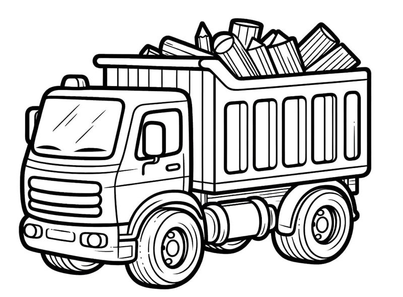 tô màu xe tải 19