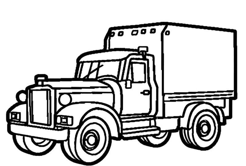 tô màu xe tải 23