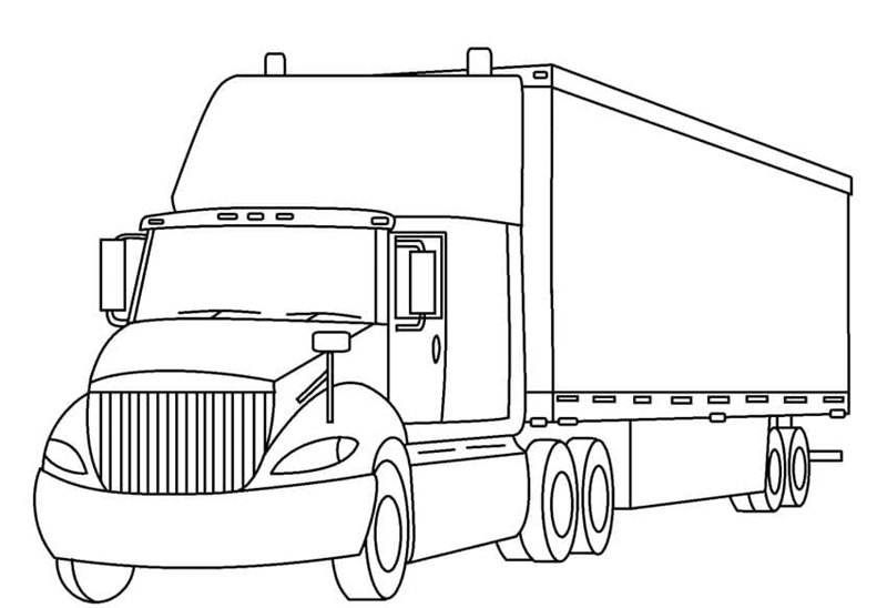 tô màu xe tải 24