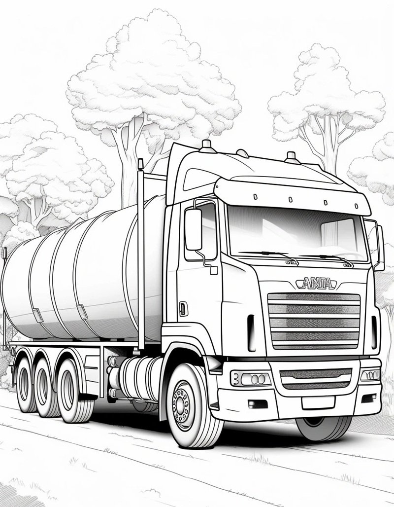 tô màu xe tải 31