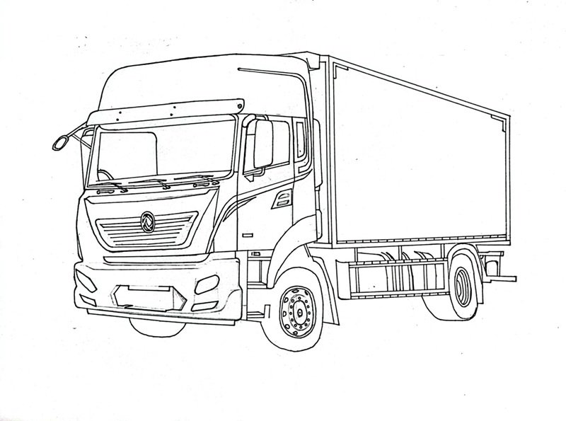 tô màu xe tải 33