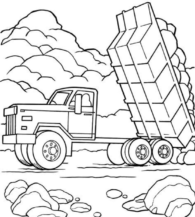 tô màu xe tải 35