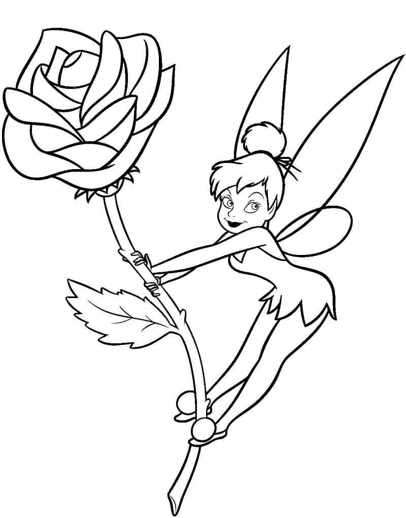 tranh cô tiên xanh chưa tô màu 18