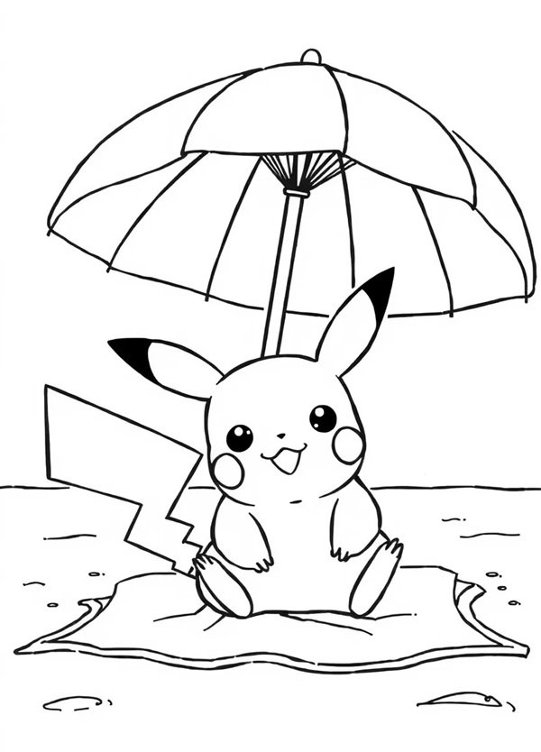 tranh tô màu anime cute 12