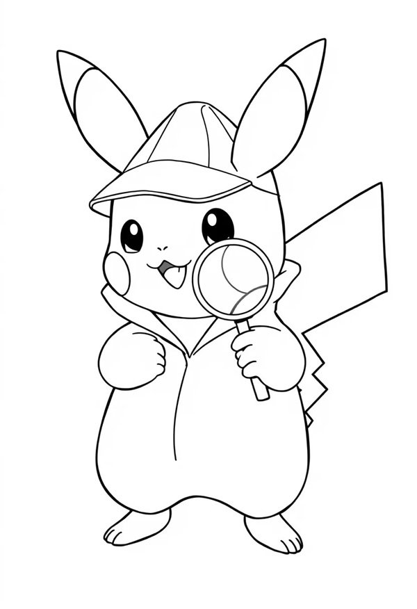 tranh tô màu anime cute 14