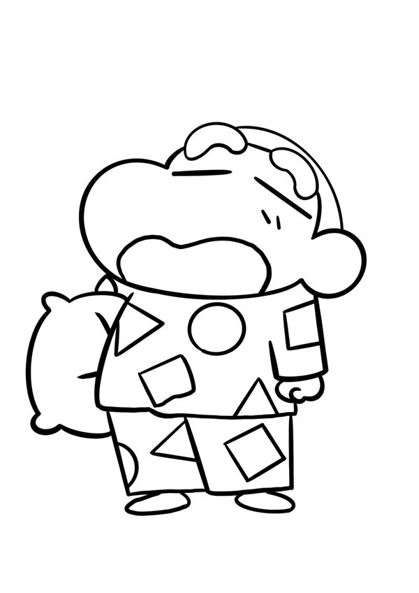 tranh tô màu anime cute 15