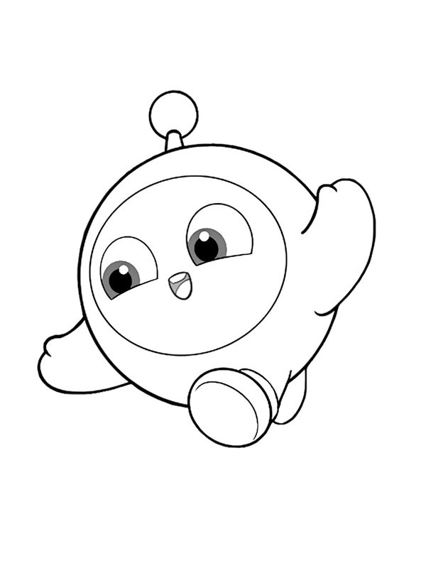 tranh tô màu anime cute 29