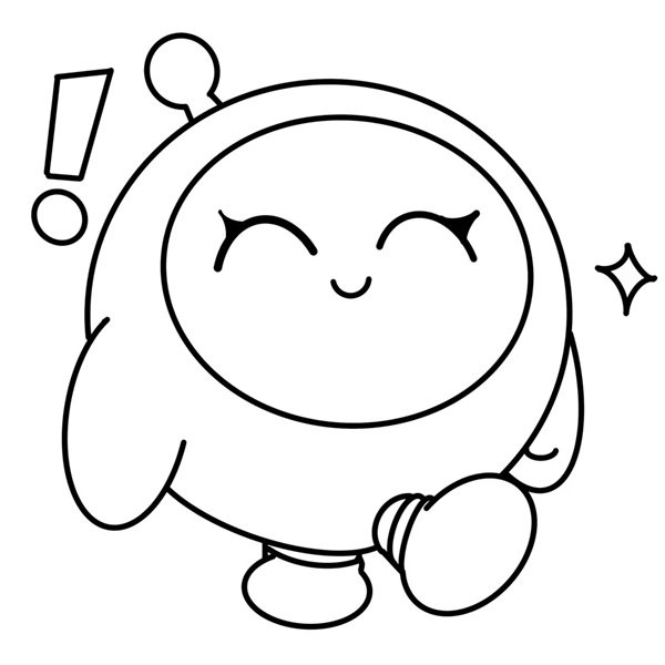 tranh tô màu anime cute 31