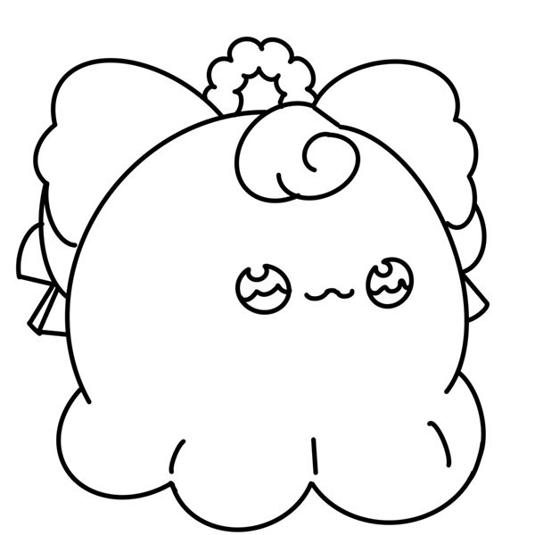 tranh tô màu anime cute 32