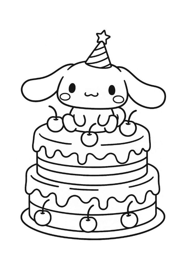 tranh tô màu anime cute 34