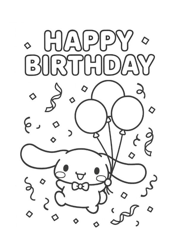 tranh tô màu anime cute 35