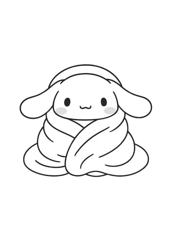 tranh tô màu anime cute 36