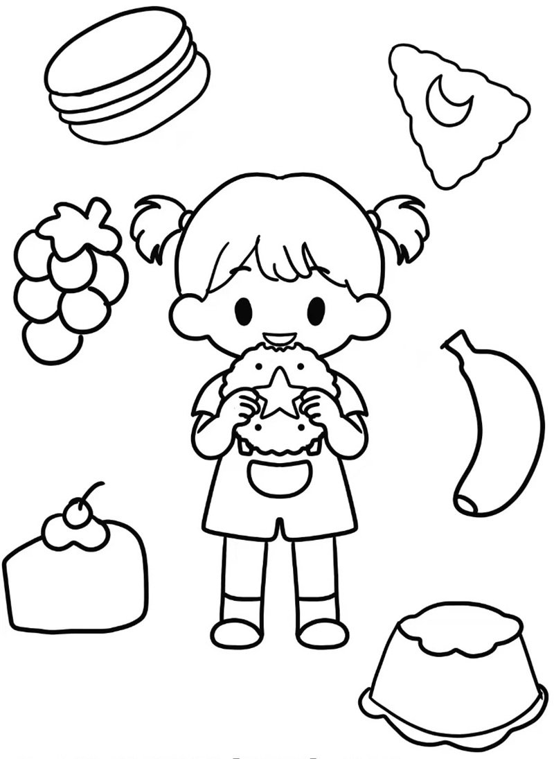 tranh tô màu bánh kẹo 16