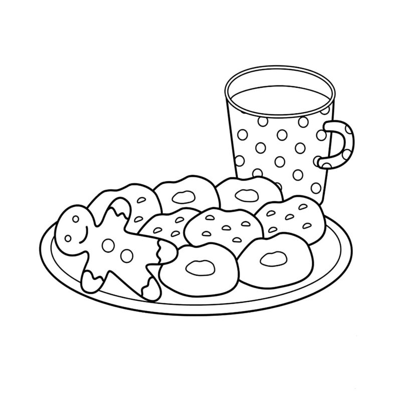 tranh tô màu bánh kẹo 2