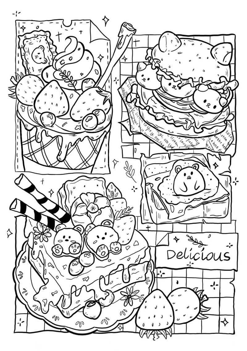 tranh tô màu bánh kẹo 20