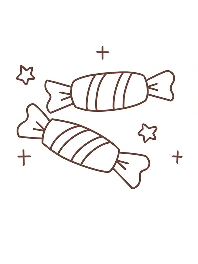 tranh tô màu bánh kẹo 21