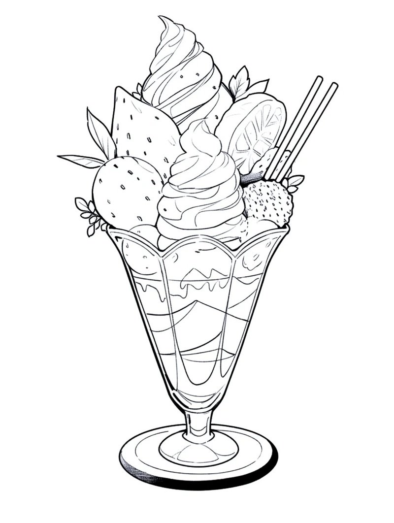 tranh tô màu bánh kẹo 28