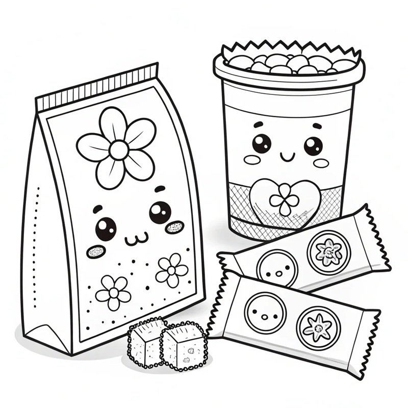 tranh tô màu bánh kẹo 30