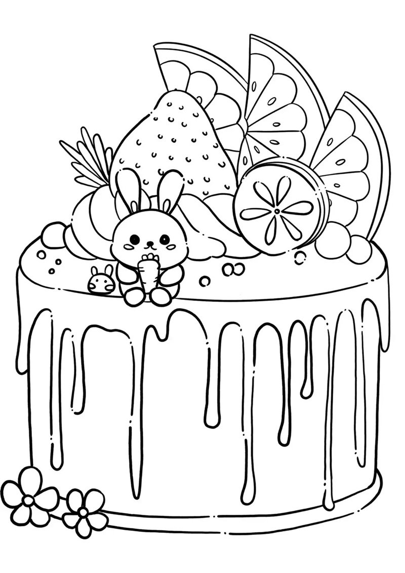 tranh tô màu bánh kẹo 32