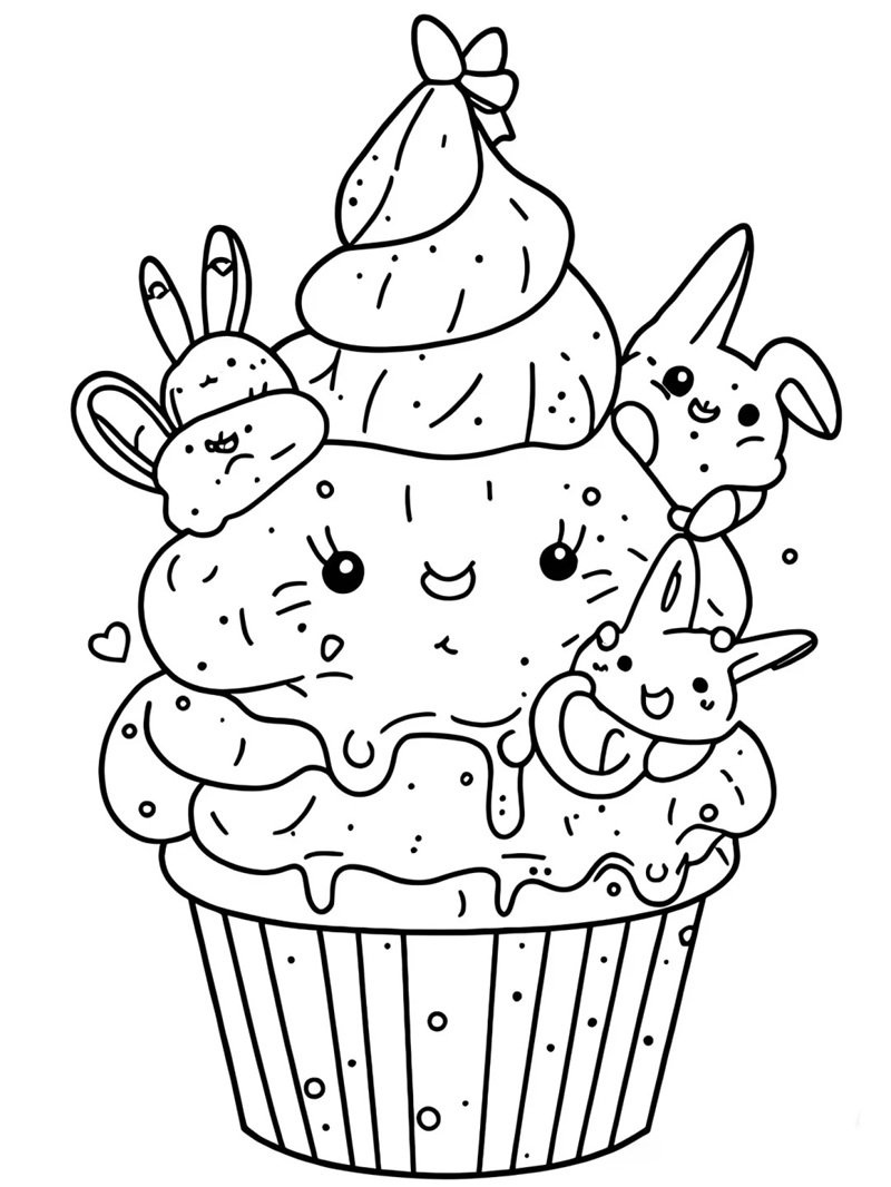 tranh tô màu bánh kẹo 36