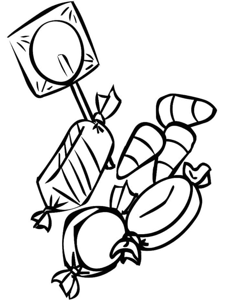 tranh tô màu bánh kẹo 8