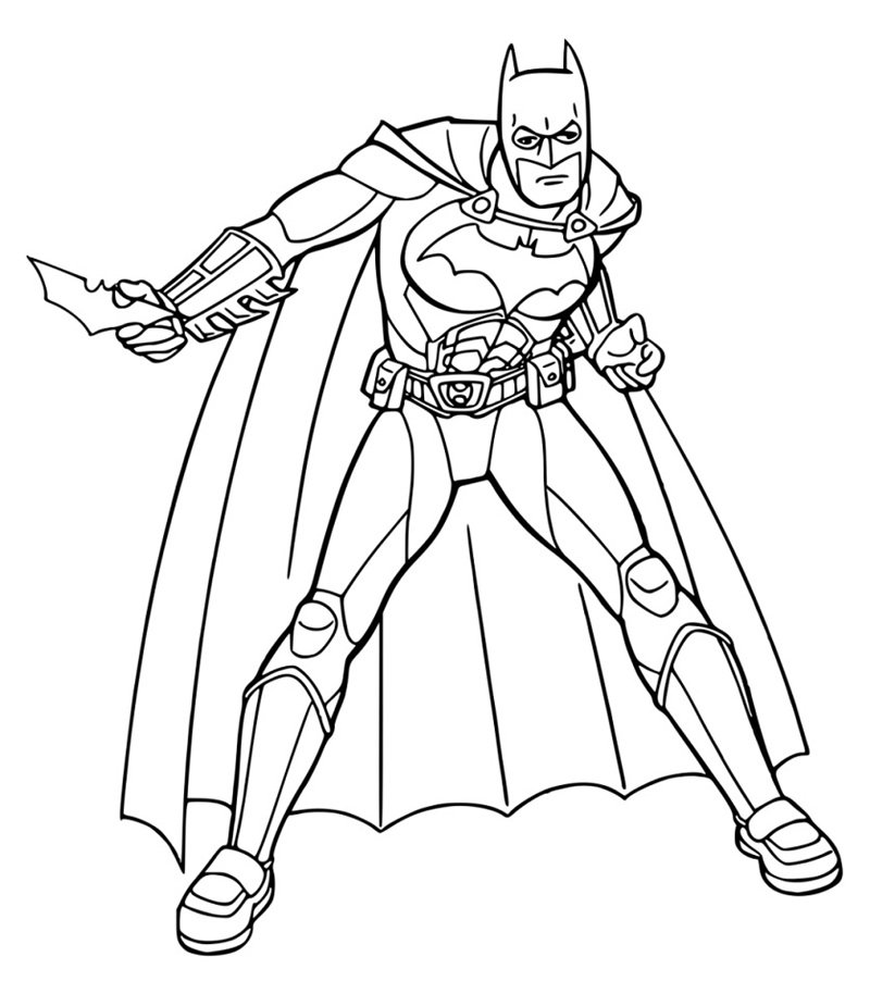 tranh tô màu batman 16