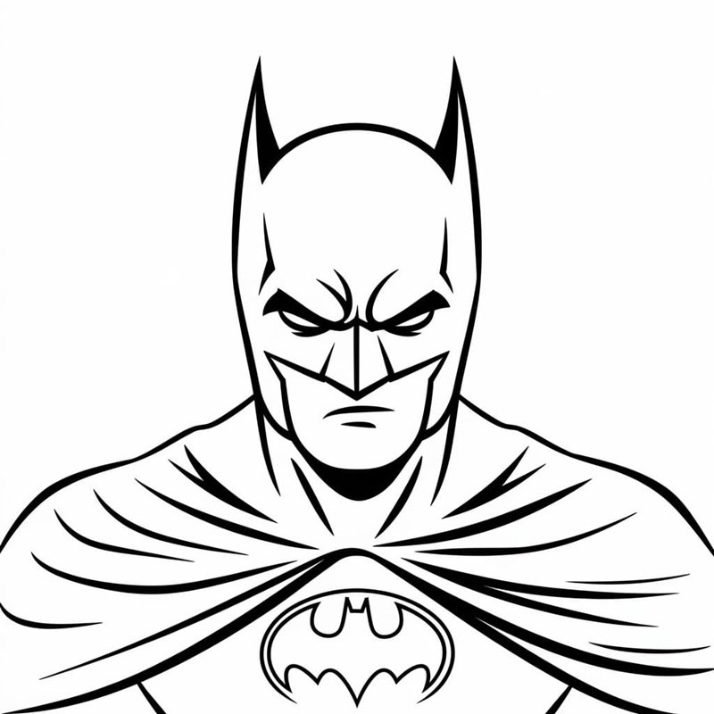 tranh tô màu batman 25