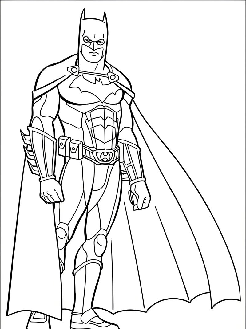 tranh tô màu batman 3