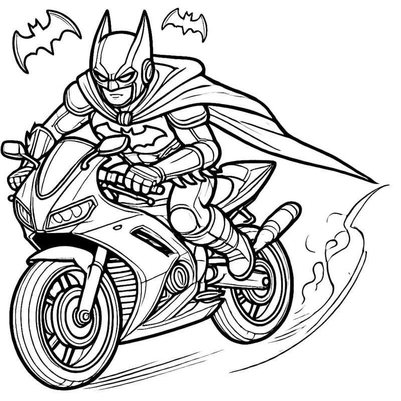 tranh tô màu batman 30