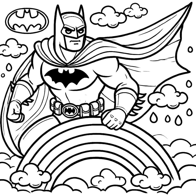 tranh tô màu batman 33