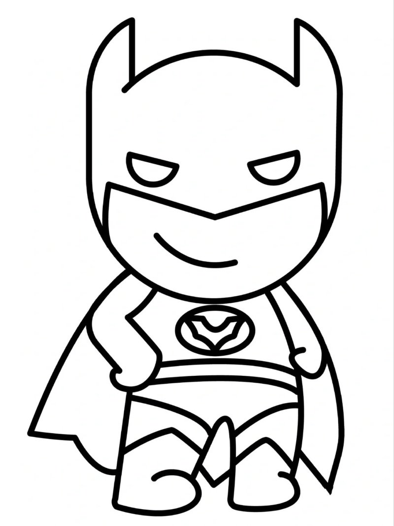 tranh tô màu batman 36