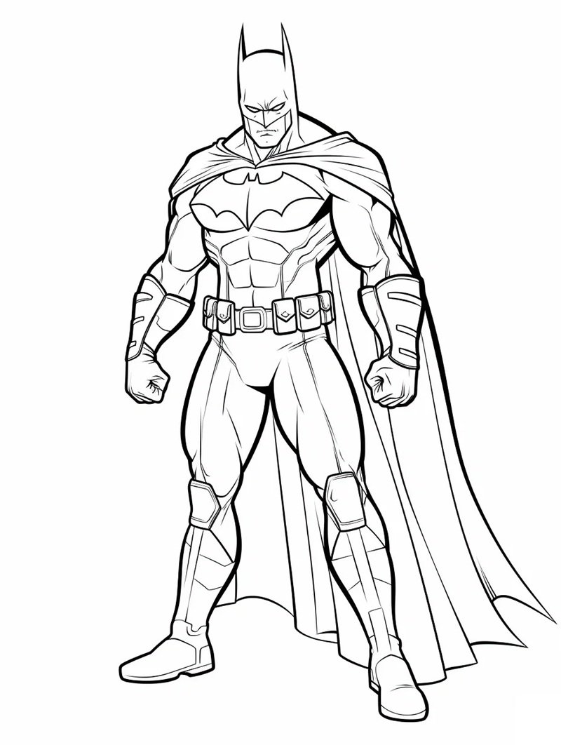 tranh tô màu batman 37