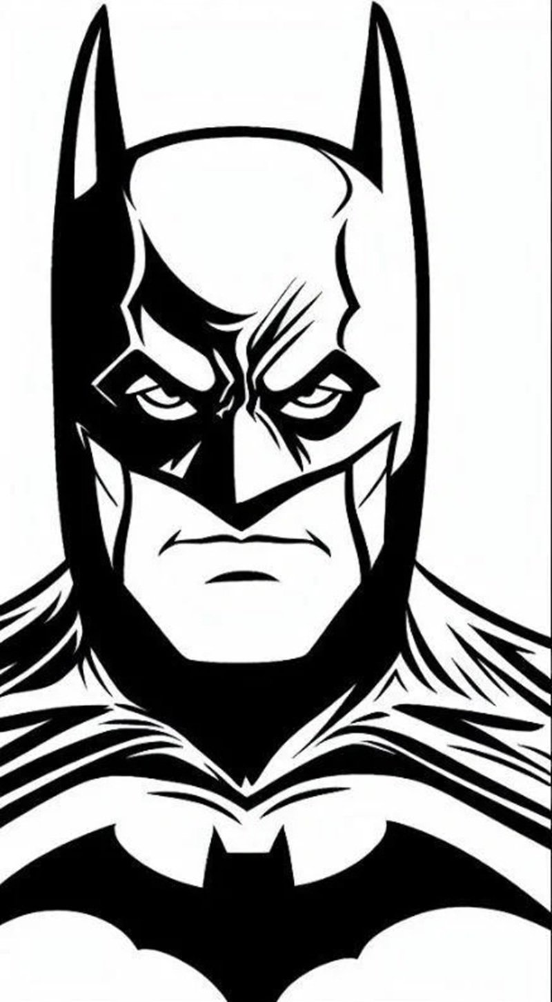 tranh tô màu batman 38