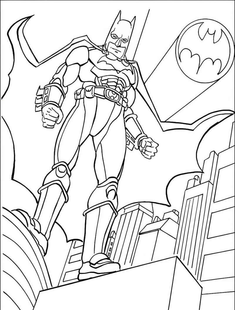 tranh tô màu batman 5