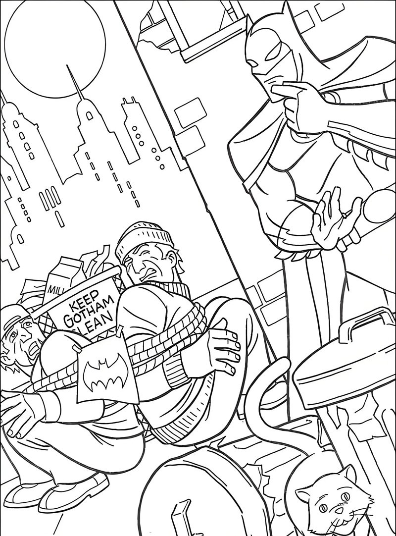 tranh tô màu batman 8