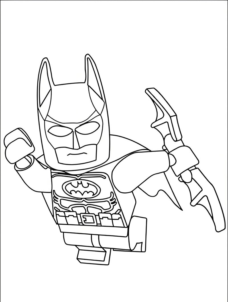 tranh tô màu batman 9