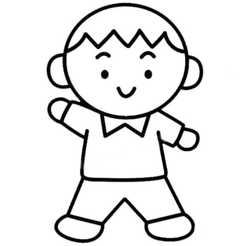 tranh tô màu bé trai 10