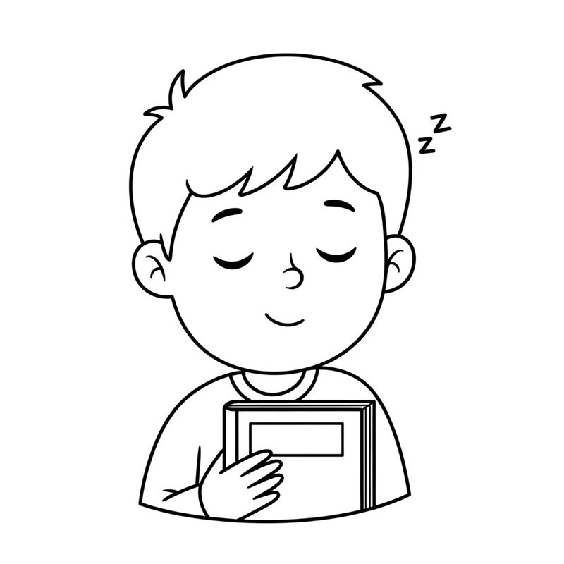 tranh tô màu bé trai 39