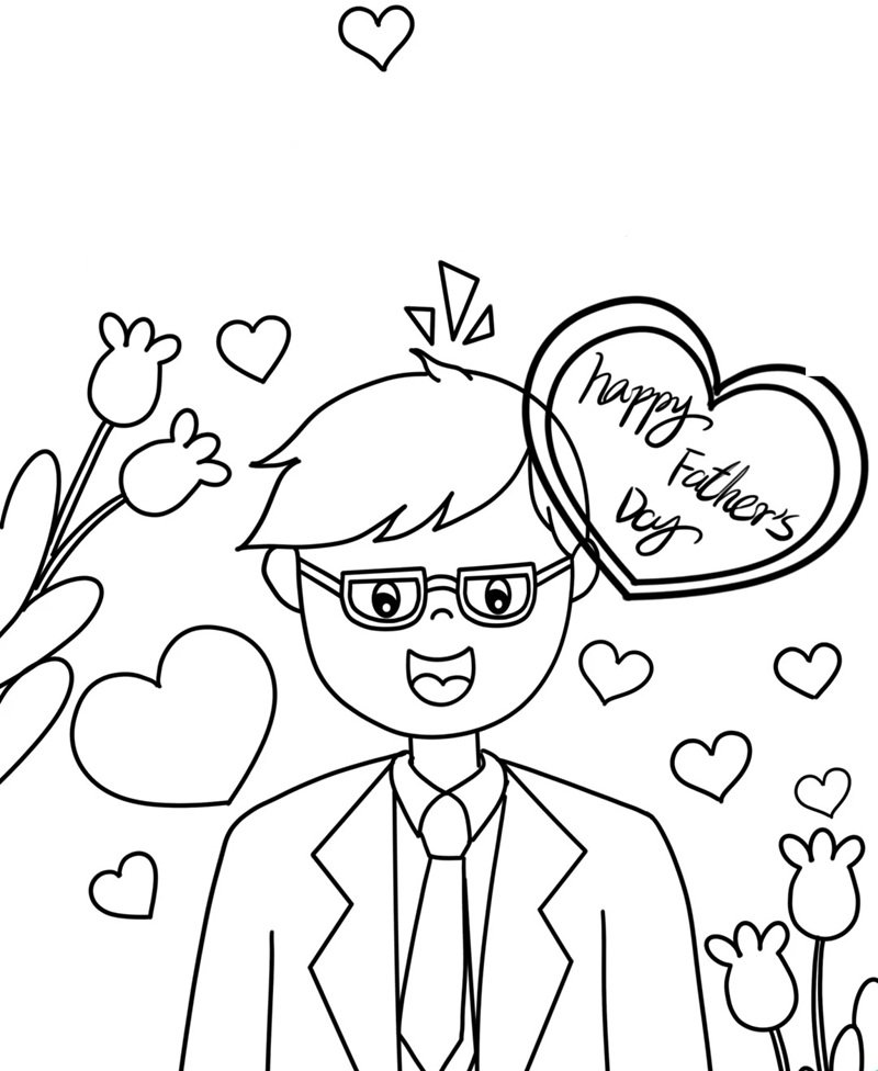 tranh tô màu bố 11