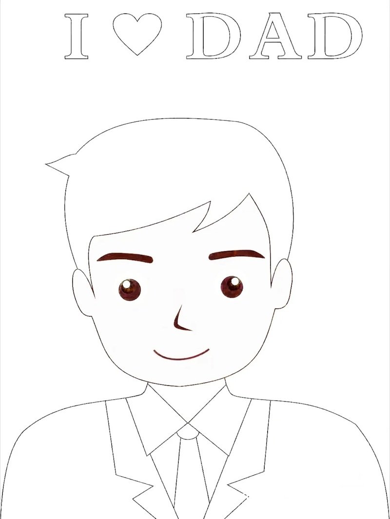 tranh tô màu bố 13