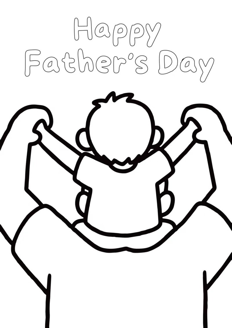 tranh tô màu bố 14