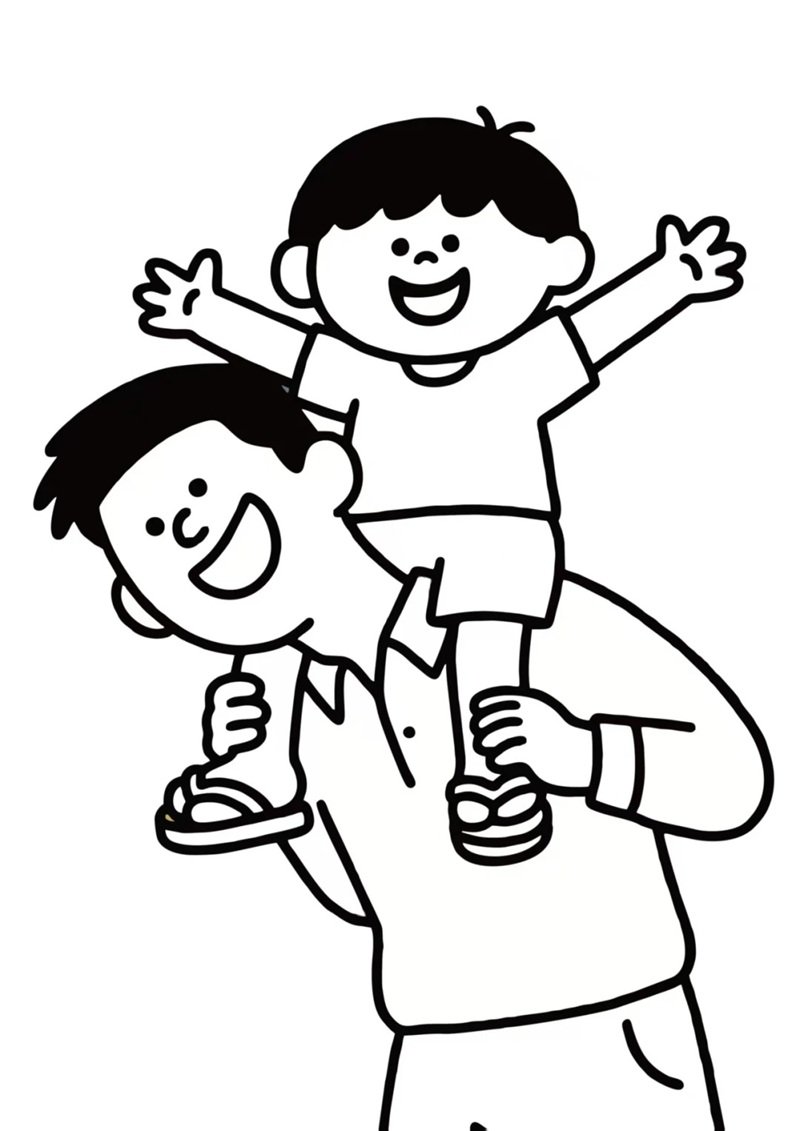 tranh tô màu bố 15