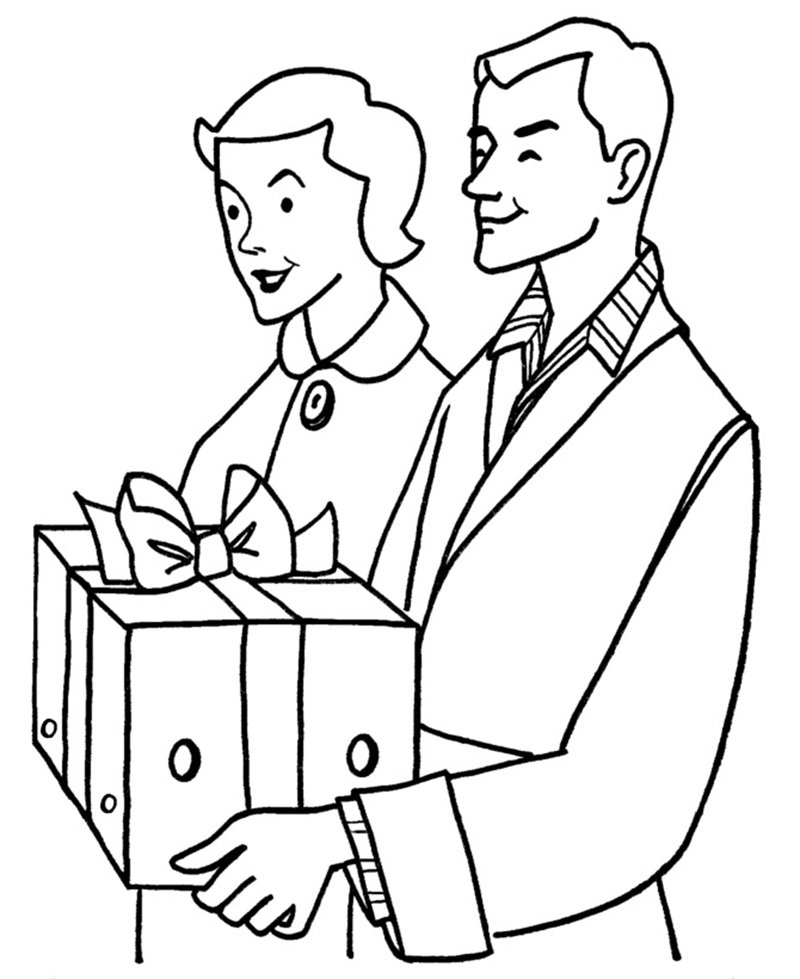 tranh tô màu bố 2