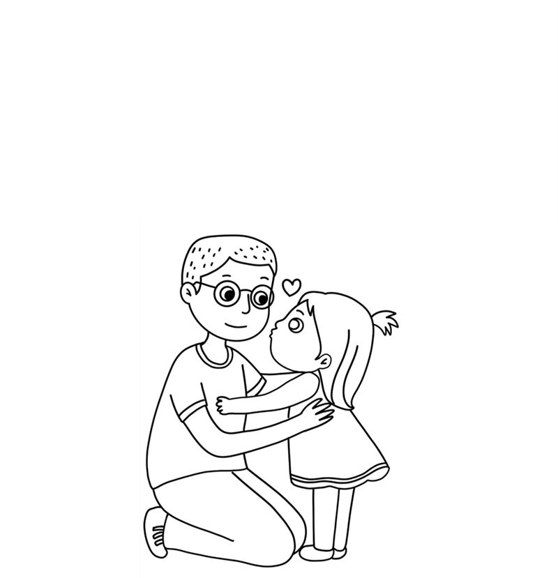 tranh tô màu bố 25